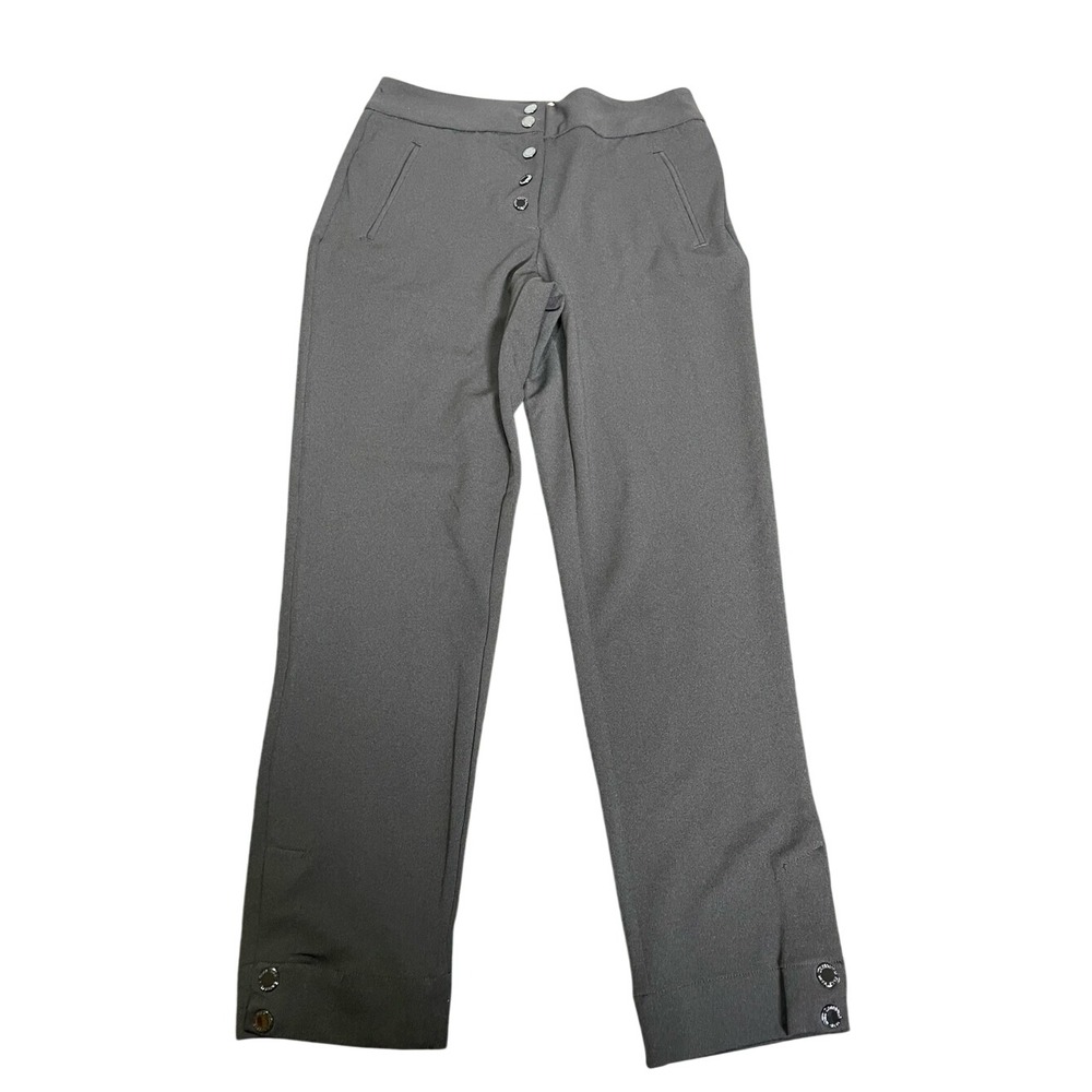Men's Black Button-Front Dress Pants